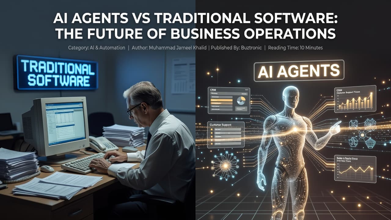 AI Agents vs Traditional Software: The Future of Business Operations — AI engineering insights from Buztronic